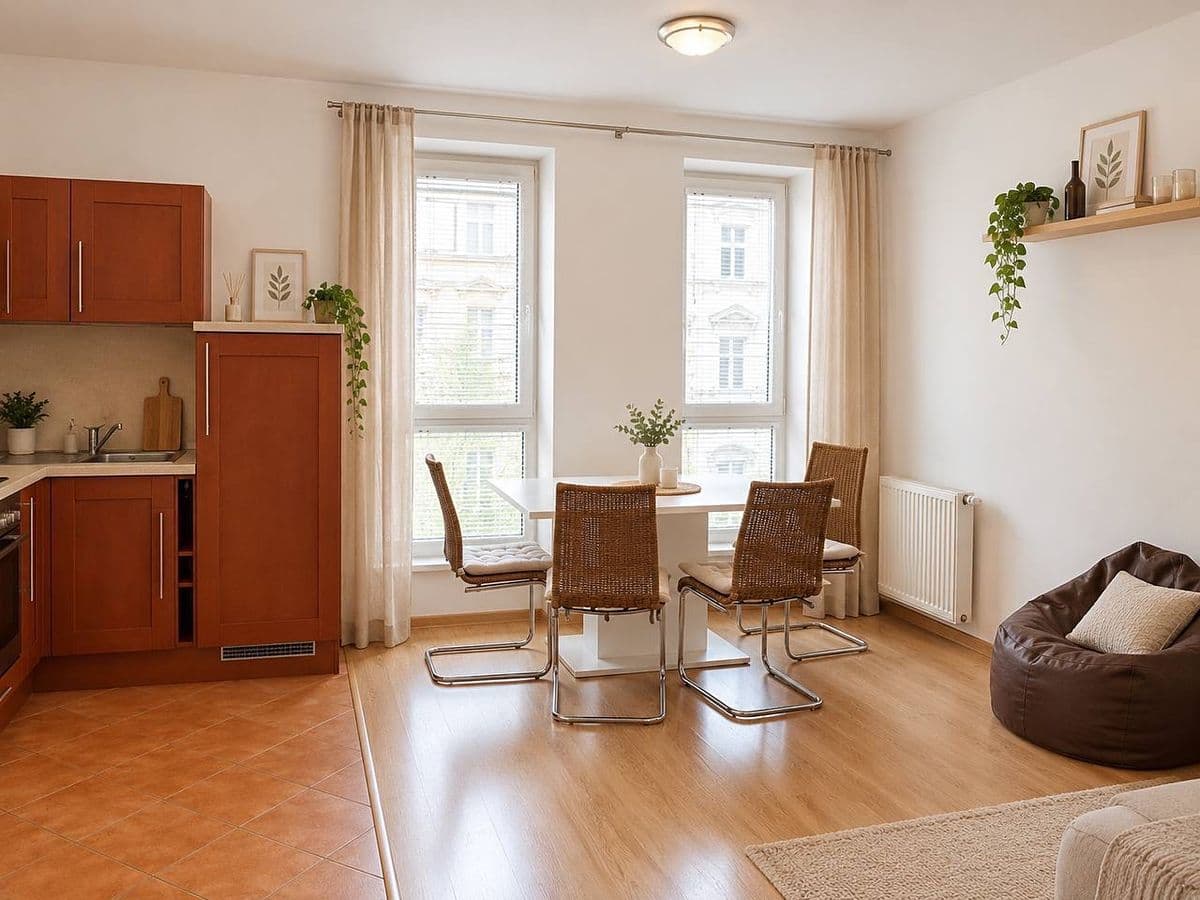 Flat 1+kk, 30 m² — Košíře · for rent